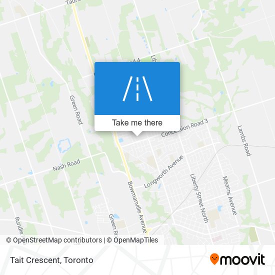 Tait Crescent map