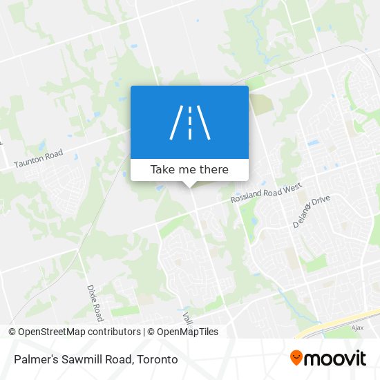 Palmer's Sawmill Road map