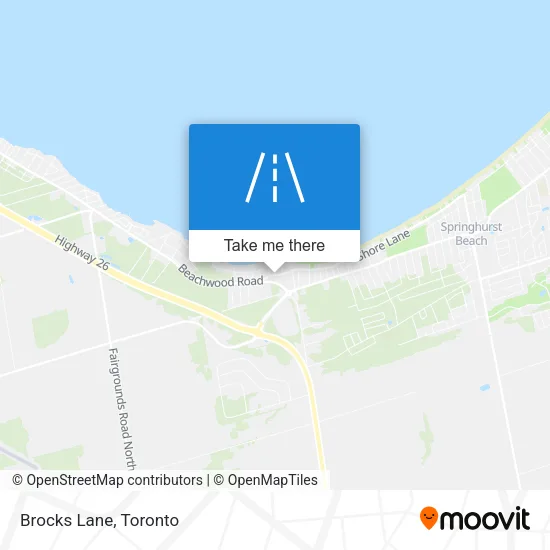 Brocks Lane map