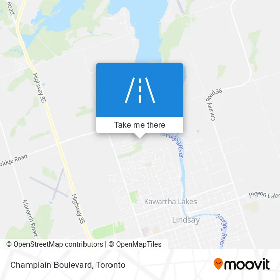 Champlain Boulevard map