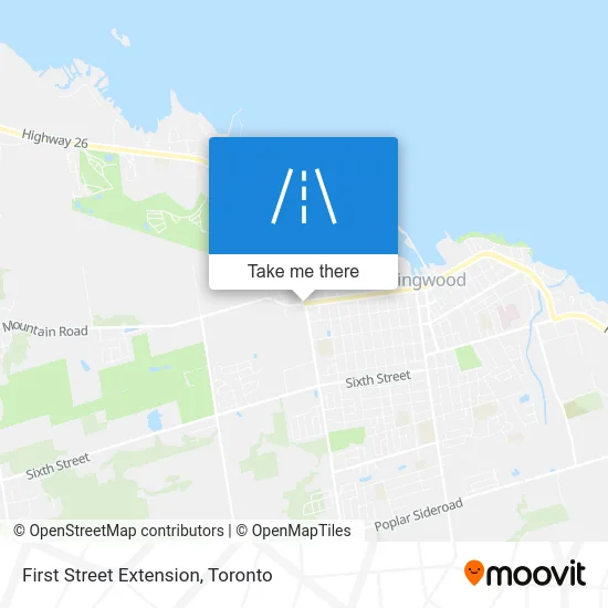 First Street Extension map