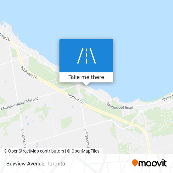 Bayview Avenue map