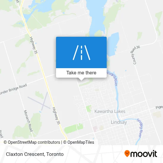 Claxton Crescent map