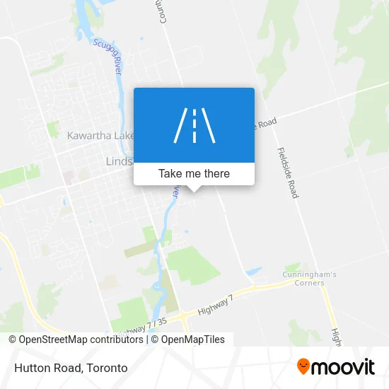Hutton Road map