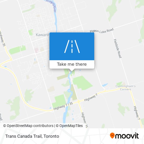 Trans Canada Trail map