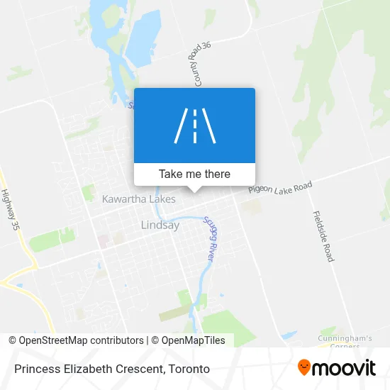 Princess Elizabeth Crescent map