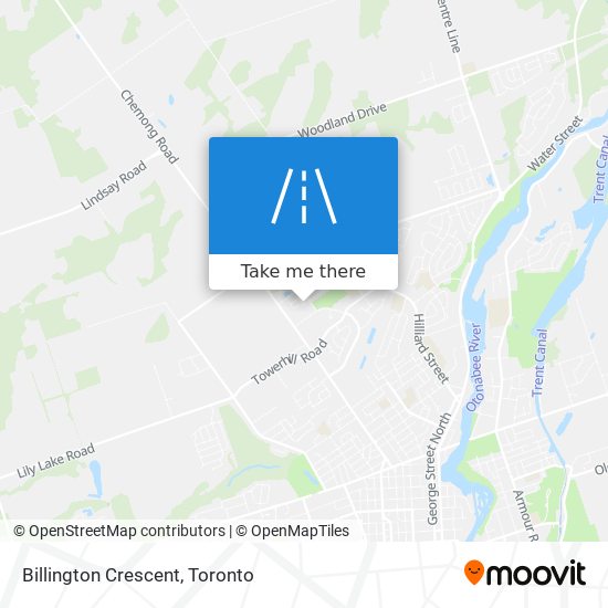 Billington Crescent map