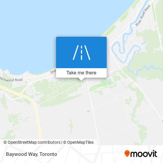 Baywood Way map