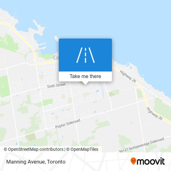 Manning Avenue map