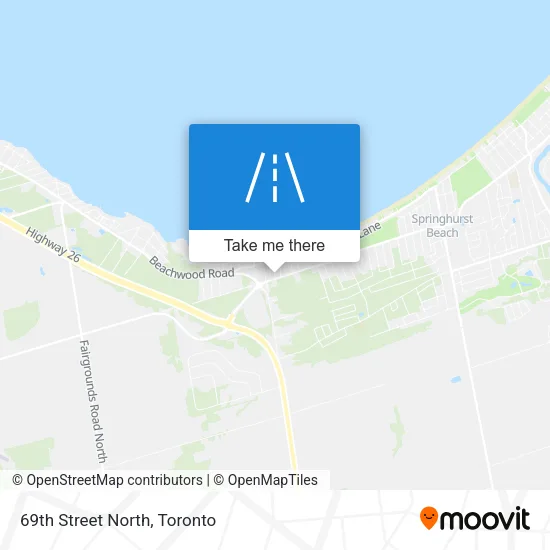69th Street North map