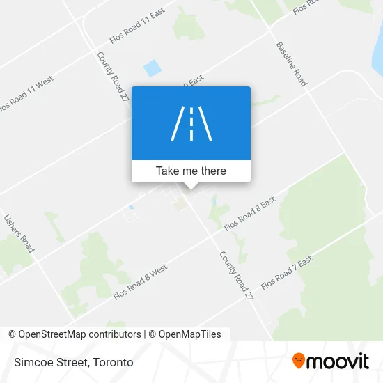 Simcoe Street map