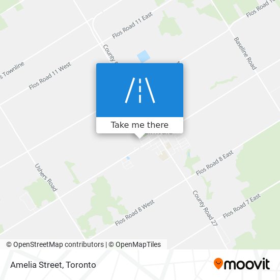 Amelia Street map