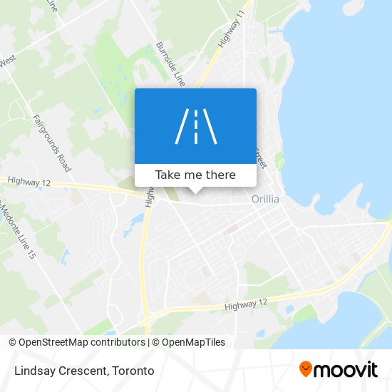 Lindsay Crescent map