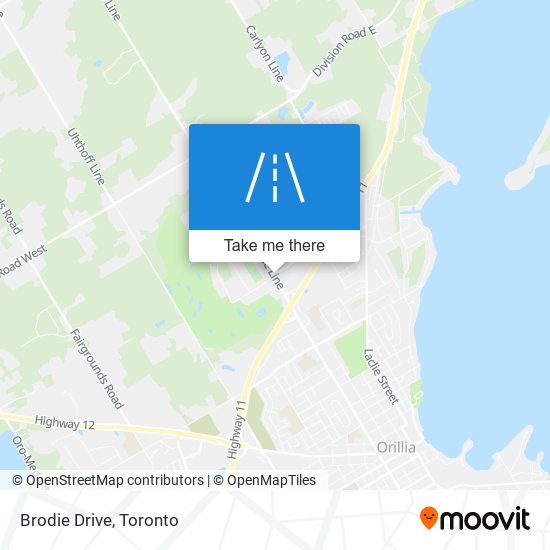 Brodie Drive map