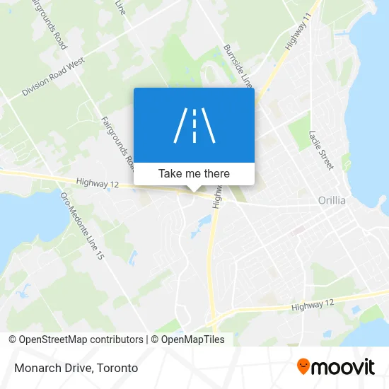 Monarch Drive map