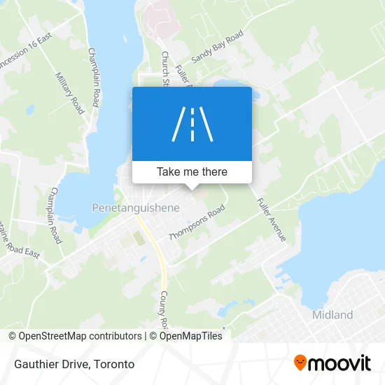 Gauthier Drive map