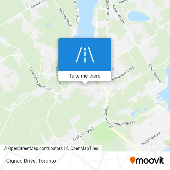 Gignac Drive map