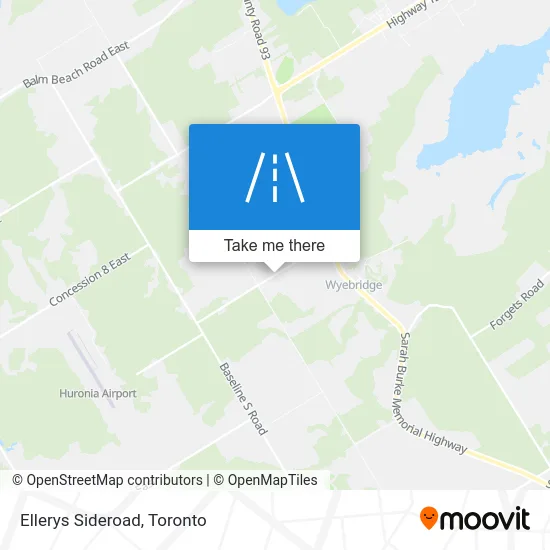 Ellerys Sideroad map