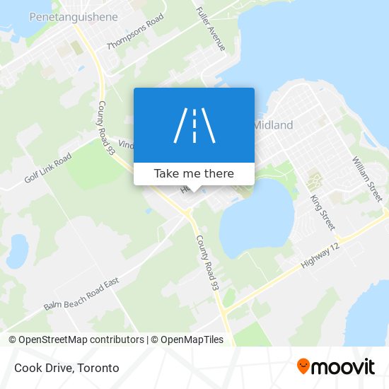 Cook Drive map