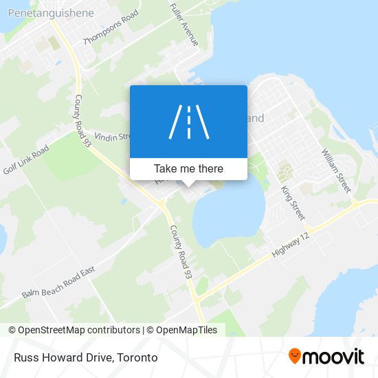 Russ Howard Drive map