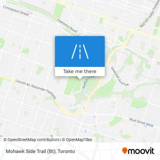 Mohawk Side Trail (Bt) map