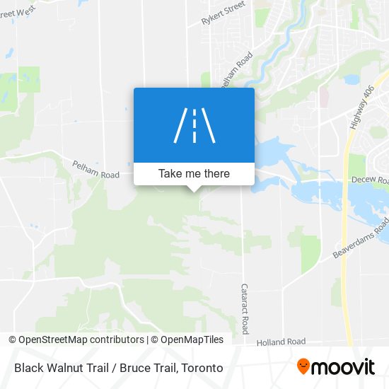 Black Walnut Trail / Bruce Trail map