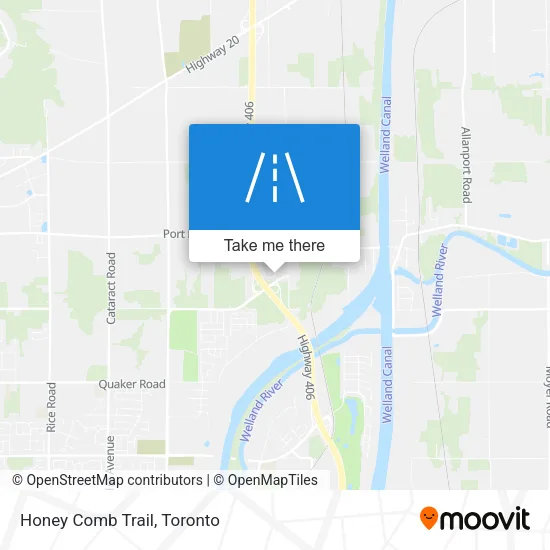 Honey Comb Trail map