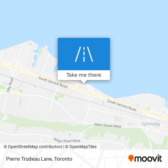 Pierre Trudeau Lane map