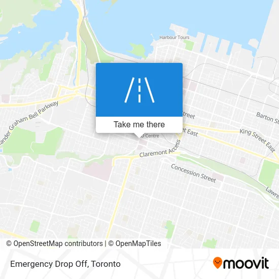 Emergency Drop Off map