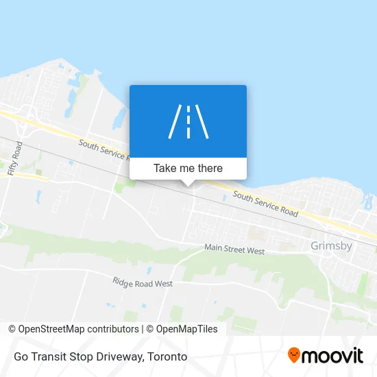 Go Transit Stop Driveway map