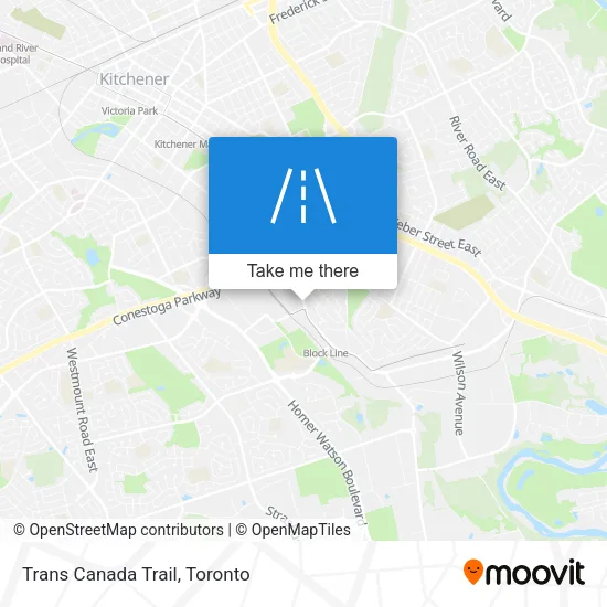 Trans Canada Trail map