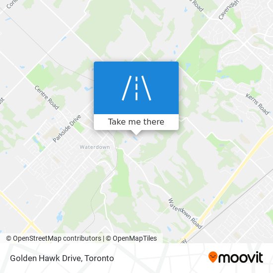 Golden Hawk Drive map