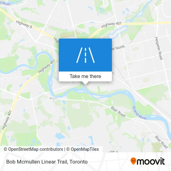 Bob Mcmullen Linear Trail map