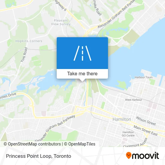 Princess Point Loop map