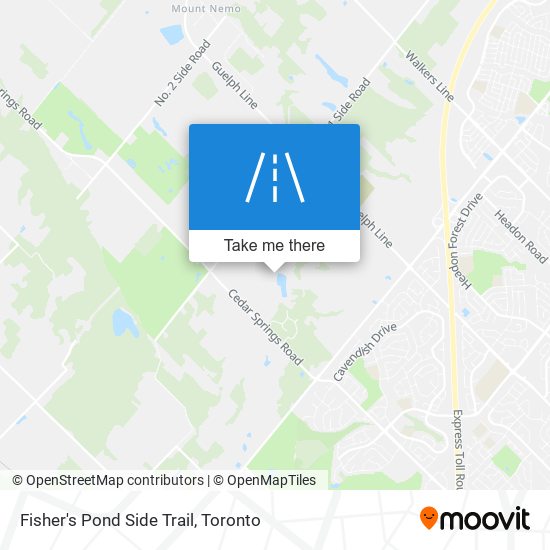 Fisher's Pond Side Trail map