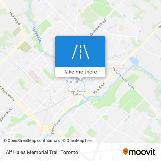 Alf Hales Memorial Trail map