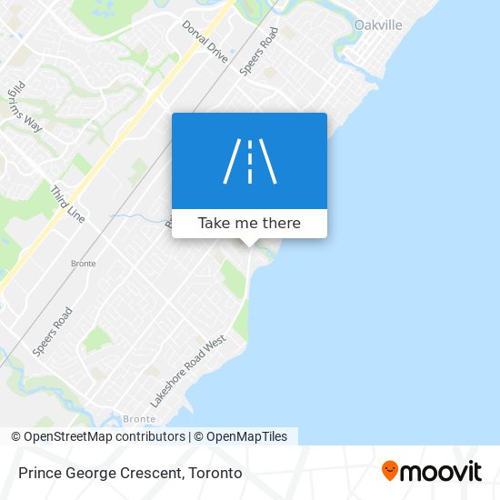 Prince George Crescent map