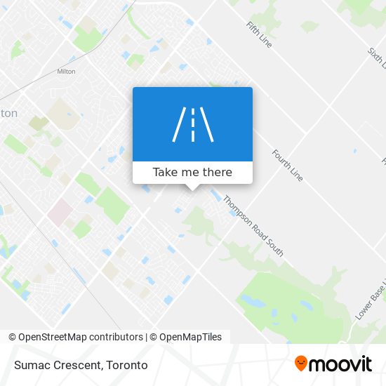 Sumac Crescent map