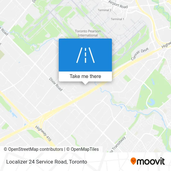 Localizer 24 Service Road map