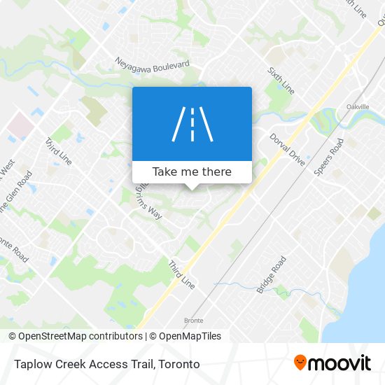 Taplow Creek Access Trail map