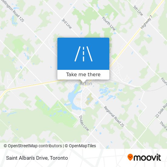 Saint Alban's Drive map