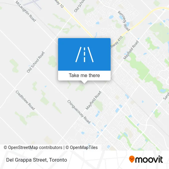 Del Grappa Street plan