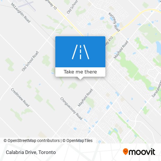 Calabria Drive map