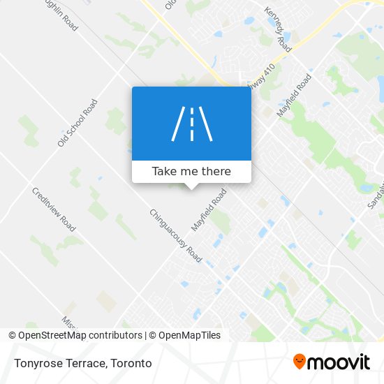 Tonyrose Terrace map