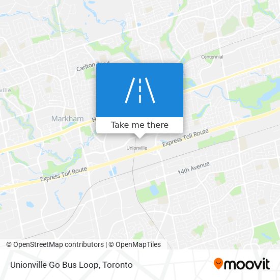 Unionville Go Bus Loop map