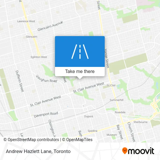 Andrew Hazlett Lane map