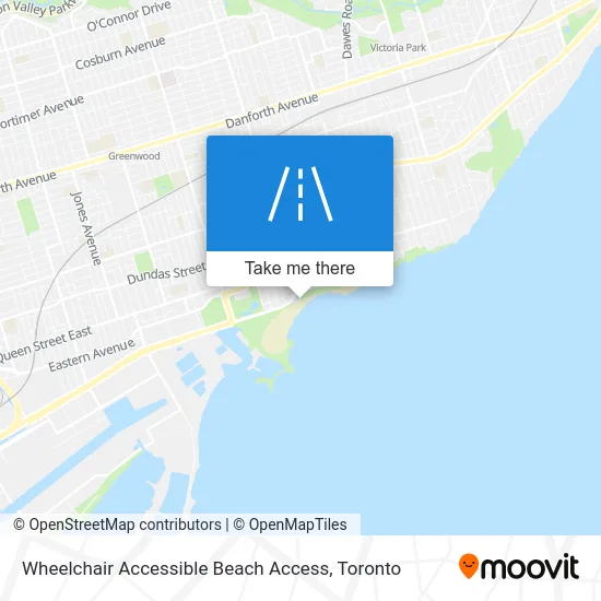 Wheelchair Accessible Beach Access map