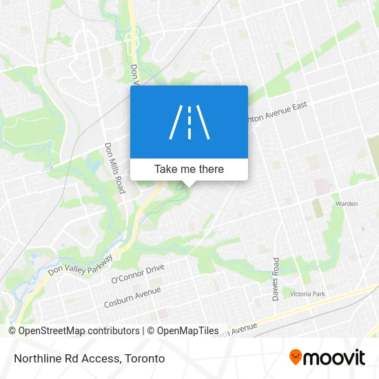 Northline Rd Access map
