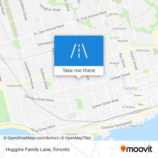 Huggins Family Lane map