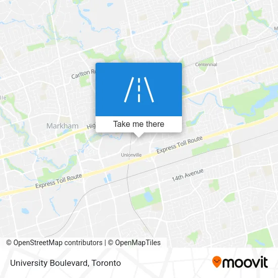 University Boulevard map